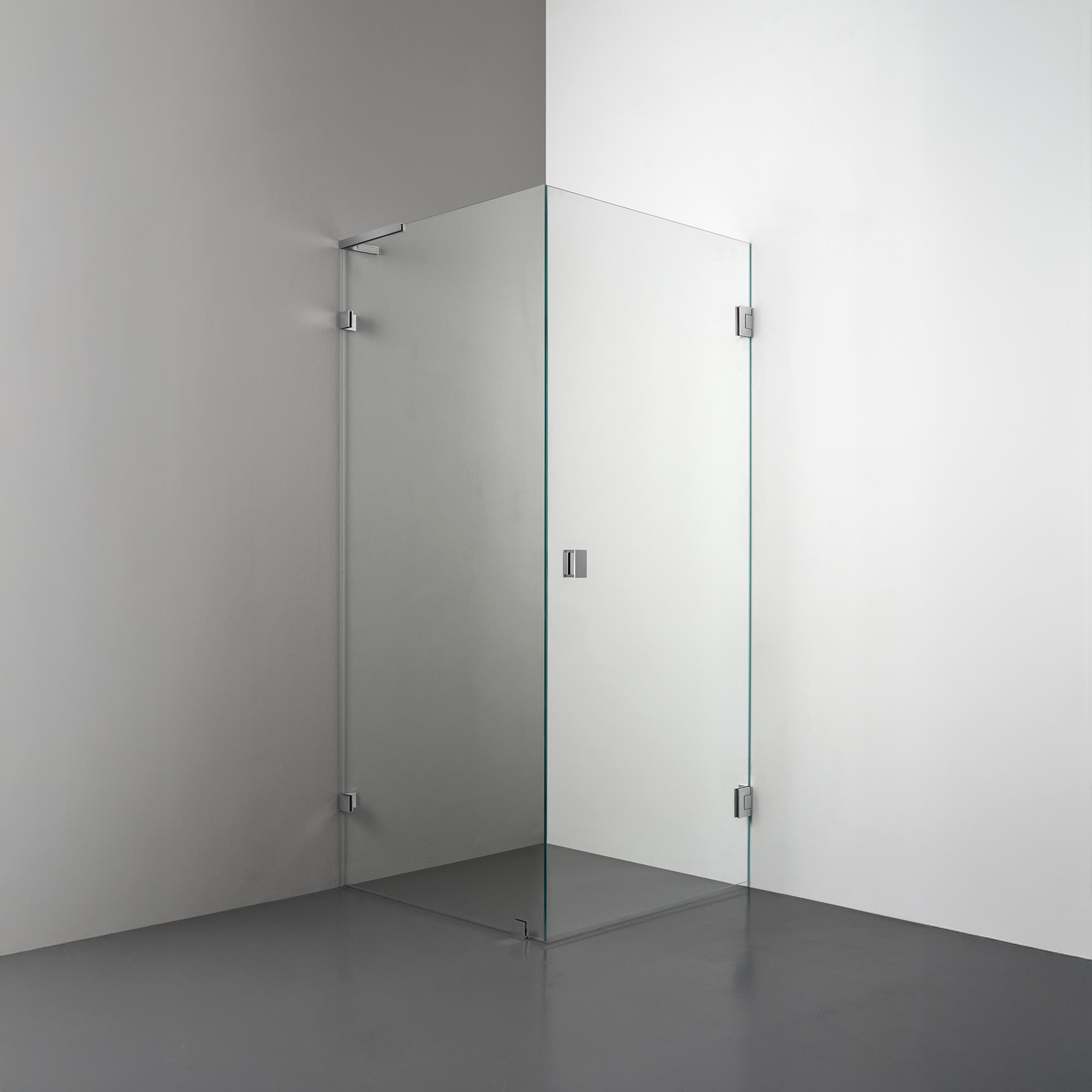 R4 Shower corner Straight door + Wall